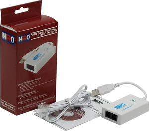 V92 56K External USB Data Fax Dial Up Internet Modem Dual Port Built in Buzzer Truly Plug n Play Driverless Installation Built in Driver Windows 10, 8.1, 8, 7, 32-bit 64-bit (H50228)