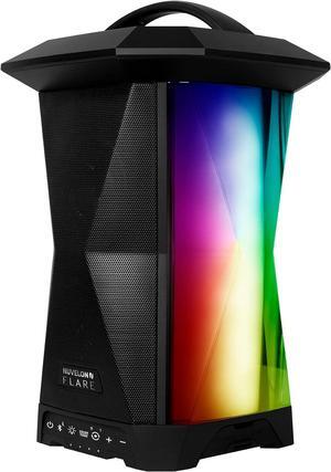 NF15A1-BTM Portable Bluetooth Speaker with lights, Nuvelon Flare Multi Sync wireless speaker with Ambient lighting and Rhythm light pulsing LED lights, Aux input, Bluetooth v4.2