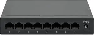 Intellinet 8-Port Gigabit Ethernet Network Switch - Ethernet Splitter - Unmanaged | Plug & Plug | Fanless Metal Housing - for Computer Networking Hub, Desktop  3 Year Warranty  530347