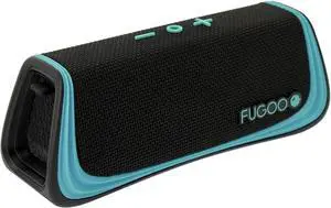 FUGOO Sport - Portable Rugged Bluetooth Wireless Speaker Waterproof Longest 40 Hrs Battery Life (Black/Teal)