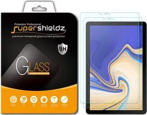 (2 Pack) Designed for  Galaxy Tab S4 (10.5 inch) Screen Protector (Tempered Glass) 0.33mm Anti Scratch Bubble Free
