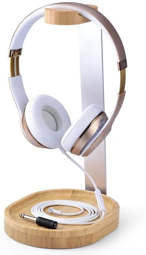 TR902 - Wood and Aluminum Headphone Stand with Cable Holder TR902 - Wood and Aluminum Headphone Stand with Cable Holder