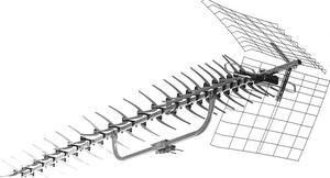 Antennas Direct Yagi Uni-Directional UHF Outdoor HDTV Antenna, 70+ Mile Range, UHD 4K, NEXTGEN TV  w/ All-Weather Adjustable Mounting Hardware, Welcome to consult