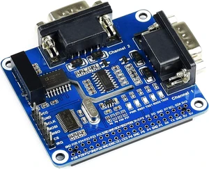 2-Channel Isolated RS232 Expansion HAT for Raspberry Pi 4B/3B+/3B/2B/B+/A+/Zero/Zero W, SC16IS752+SP3232 Dual Chip Convert SPI to RS232 Data Rate up to 921600bps Embed Multi Protection Circuits 2-Channel Isolated RS232 Expansion HAT for Raspberry Pi 4B/3B+/3B/2B/B+/A+/Zero/Zero W, SC16IS752+SP3232 Dual Chip Convert SPI to RS232 Data Rate up to 921600bps Embed Multi Protection Circuits