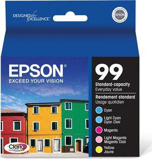 Epson T099920-S T099 Clarian Colour Multipack (CMYLtCLtM) Ink Cartridges, Standard Capacity