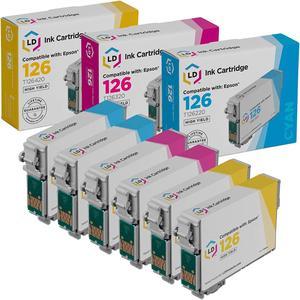 LD Remanufactured Ink Cartridge Replacement for Epson 127 Extra High Yield (2 Cyan, 2 Magenta, 2 Yellow, 6-Pack)