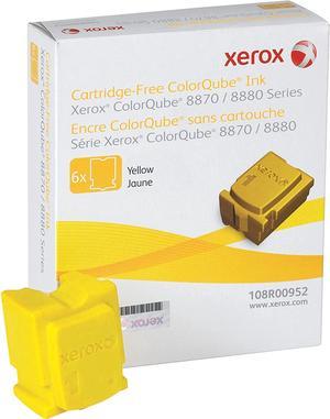 Xerox 108r00952 Solid Ink Stick, 17,300 Page-Yield, Yellow, 6/Box