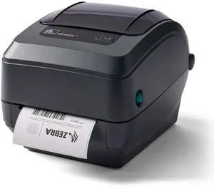 Ze bra GK420t Thermal Transfer Monochrome Desktop Printer Print Width of 4 in USB and Ethernet Port Connectivity GK42-102210-000