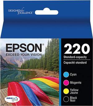 Epson T220120-BCS 220, Black and Colour Ink Cartridges, C/M/Y/K 4-Pack