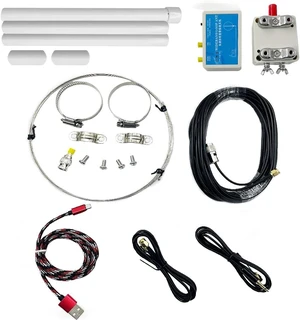 K-180WLA Active Loop Broadband Antenna 100kHz-180MHz 20dBi, SDR Shortwave Small Loop with 10-Meter Feeder (TNC to SMA) & USB Supply K-180WLA Active Loop Broadband Antenna 100kHz-180MHz 20dBi, SDR Shortwave Small Loop with 10-Meter Feeder (TNC to SMA) & USB Supply