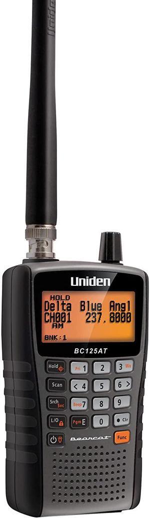 Uniden Bearcat BC125AT Handheld Scanner, 500-Alpha-Tagged Channels, Close Call Technology, PC Programable, Aviation, Marine, Railroad, NASCAR, Racing, and Non-Digital Police/Fire/Public Safety.