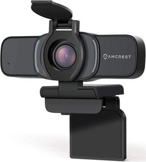 Amcrest 1080P Webcam with Microphone & Privacy Cover, Web Cam USB Camera, Computer HD Streaming Webcam for PC Desktop & Laptop w/Mic, Wide Angle Lens & Large Sensor for Superior Low Light (AWC201-B)