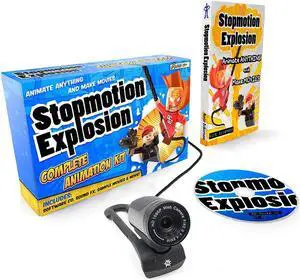 Complete HD Stop Motion Animation Kit | Stop Motion Animation Software with Full HD 1080P Camera, Animation Software & Book (Windows & OS X)
