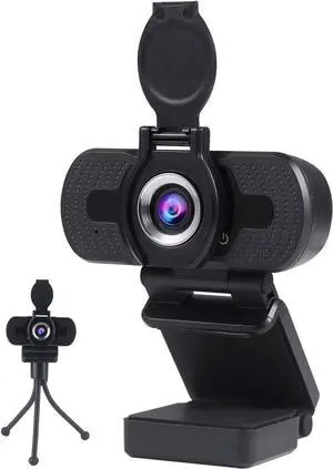 xinidc Full 1080P HD Webcam with Microphone, USB Webcam for Laptop and Desktop, External Webcam, Streaming PC Web Camera with Privacy Cover and Tripod, Widescreen Webcam for Zoom Skype YouTube xinidc Full 1080P HD Webcam with Microphone, USB Webcam for Laptop and Desktop, External Webcam, Streaming PC Web Camera with Privacy Cover and Tripod, Widescreen Webcam for Zoom Skype YouTube