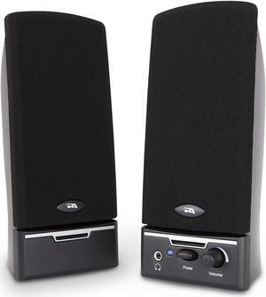 Cyber Acoustics 2.0 Amplified Speaker System Delivering Quality Audio (CA-2014WB)