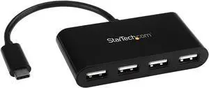 Pro-trade.com 4-Port USB-C Hub - USB-C to 4x USB-A Hub Adapter - Mini USB 2.0 Hub - Bus-powered USB Type-C Port Expander (ST4200MINIC)