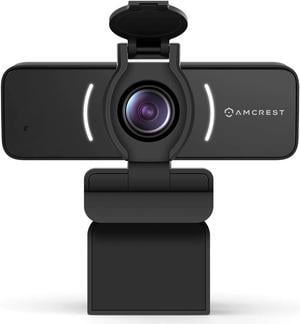 Amcrest 1080P Webcam with Microphone & Privacy Cover, Web Cam USB Camera, Computer HD Streaming Webcam for PC Desktop & Laptop w/Mic, Wide Angle Lens & Large Sensor for Superior Low Light (AWC205)