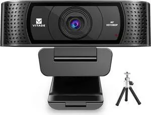 HD Webcam 1080P with Microphone & Cover Slide, 928A Pro USB Computer Web Camera Video Cam for Streaming Gaming Conferencing Mac Windows PC Laptop Desktop