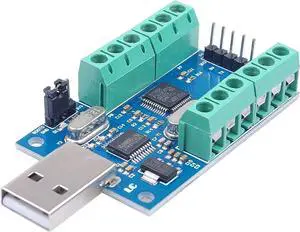 USB 10-Channel 12-Bit AD Data Acquisition Module STM32 UART Communication USB to Serial Chip CH340 ADC Module