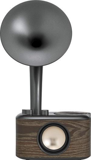 Sangean CP-100 AM / FM Retro Gramophone Radio with Bluetooth Speaker and Aux-Input, Walnut
