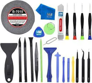 MMOBIEL Repair Tool Kit Compatible with iPhone, iPad, Samsung, Tablet, Laptop, Nintendo and More - Precision Screwdriver Set - 24 Pcs - Complete Professional Universal Toolkit
