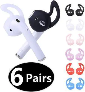 6 Pairs Silicone Ear Tips Ear Hooks Compatible with AirPods/EarPods Silicone Soft Covers Anti-Slip Sport Earbud Tips Anti-Drop Ear Hook Gel Headphones Earphones Tips 6 Colors 6 Pairs Silicone Ear Tips Ear Hooks Compatible with AirPods/EarPods Silicone Soft Covers Anti-Slip Sport Earbud Tips Anti-Drop Ear Hook Gel Headphones Earphones Tips 6 Colors