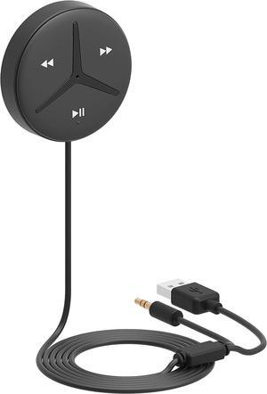 Innovations SoundTek HD Bluetooth Car Kit with aptX HD AAC for Music Streaming Handsfree Calls,Aux Bluetooth Adapter for Car/Home Stereo,Built-in Noise Isolator & MIC,Auto On/Off