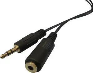 - 25 Foot/Feet Stereo Headphone Extension Cable - 3.5MM M/F Jacks - Shielded