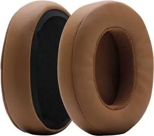 Replacement Earpads Compatible for Skullcandy Crusher/ANC/EVO Bluetooth Wireless Hesh 3 & EVO & ANC Headphones Gray/Tan Memory Foam Ear Cushions Earbuds Ear Pads Repair Parts Brown