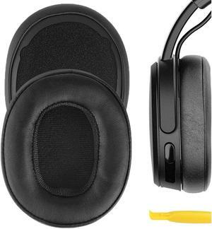 Geekria QuickFit Replacement Ear Pads for Skullcandy Crusher Wireless Crusher Evo Crusher ANC Hesh 3 Hesh EVO Hesh ANC Headphones Ear Cushions Headset Earpads Ear Cups Cover Repair Parts (Black)
