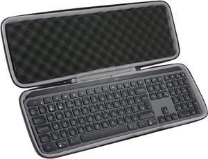 co2CREA Hard Case Replacement for Logitech MX Keys Advanced Wireless Illuminated Keyboard Case for MX Keys Keyboard Black Case