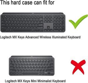 Hard Storage Case Compatible with Logitech MX Keys S/MX Keys Advanced Wireless Illuminated Keyboard. (for Sale is case Only) - Black (Black Lining)