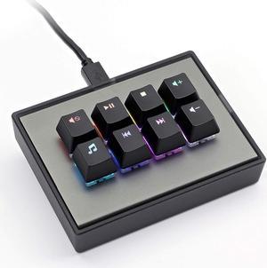 Max keyboard Gateron + Zealios + Tealios Key Switch 12-Key Tester Kit  (Printed PBT Keycap with Key Switch Color Printed)