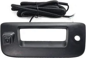 Chevy Silverado and GMC Sierra Rear View Camera Backup Tailgate Handle Camera for Chevy Silverado and GMC Sierra Years 2007-2013,Tailgate Door Handle Replacement Camera(Color: Black)