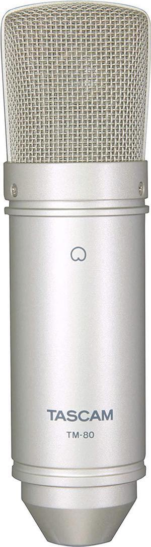 Tascam TM-80 Large Diaphagm Condenser Microphone,Silver