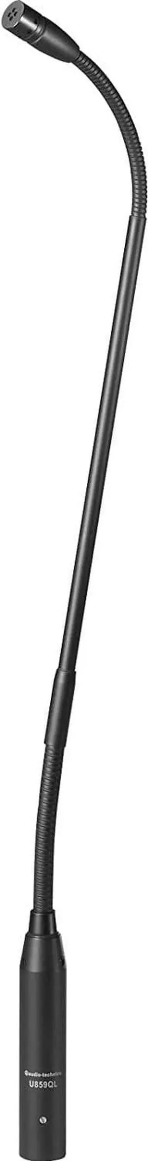 Audio Technica U859QL At quick-mount gooseneck microphone, phantom only, 18.90 in. long