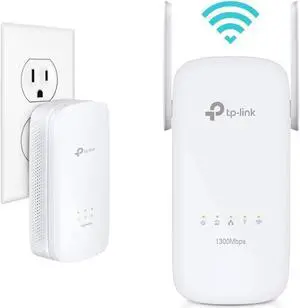 TP-Link AV1300 Powerline WiFi Extender(TL-WPA8630 KIT)- Powerline Adapter with AC1350 Dual Band WiFi, Gigabit Port, 2X2 MIMO with Beamforming, Plug&Play, Power Saving, Ideal for Smart TV