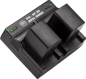 2 BP-820 Batteries and Dual Battery Charger for Canon VIXIA HF G50, HF G60, HF G70, XA40, XA45, XA50, XA55, HFG30, HFG40, HFM301, HFM41, HFM400, XA10, XA11, XA15, XA20, XA25, XA60, XA65, XA70, XA75
