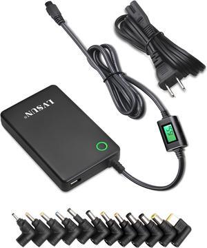 Universal Laptop Charger with LCD Display 90W Slim AC Adapter Power Supply Cord with USB Port 5V2.1A for Mobile|Tablet Compatible with  HP  Toshiba    and Most Notebooks
