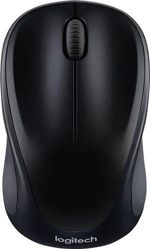 Logi tech M317 Wireless Mouse, 2.4 GHz with USB Receiver, 1000 DPI Optical Tracking, 12 Month Battery, Compatible with PC, Mac, Laptop, Chromebook - Black