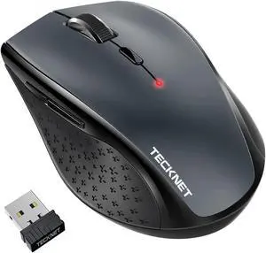 Wireless Mouse for Laptop 2.4G Wireless Computer Mouse with 3200 Adjustable DPI 30 Months Battery Ergonomic Grips 6 Buttons Cordless Mouse Portable Optical USB Mouse for PC Laptop Mac