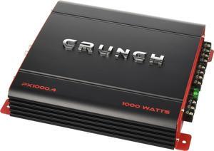 PX 1000.4 4 Channel 1000 Watt Amp A B Class Car Truck Motor Vehicle Stereo Power Amplifier, Lightweight 5.4 Pounds Black