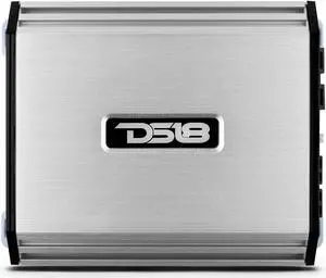 DS18 S-1100.2/SL Car Audio Amplifier  Full-Range, Class Ab, 2 Channel Amplifier, 1100 Watts (Silver)