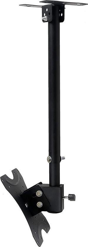 Adjustable Ceiling TV Mount Bracket Fits Most 14-42" LCD LED Plasma Monitor Flat Panel Screen Displays Tilt / 360°Swivel