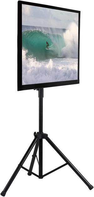 TV Tripod Stand - Portable TV Stands for Flat Screens - Indoor or Outdoor TV Pole Stand - Television Tripod Stand for 32-70 Inches Screen - Single Pole TV Stand with 77lbs Capacity