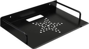 Alumimum Alloy Wall Mount Shelf Bracket for TV Accessories WiFi Router TV Box Set Top Box (Black,13'' x 8.2'')