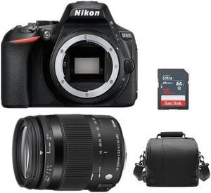 NIKON D5600  SIGMA 18200mm F3563 DC Macro OS HSM  NIKON  Camera Bag  16GB SD cardinternational edition