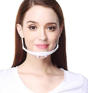10 pieces safety face shield plastic visor face protection anti-fog anti-oil splash transparent protective visor - food hygiene special anti-saliva face shield