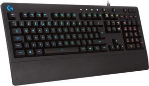 Logitech G213 Prodigy Gaming Keyboard, LIGHTSYNC RGB Backlit Keys - Black