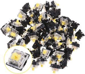 70PCS Pack 3Pin Gateron Linear Yellow Switch Keyboard Switch for Mechanical Gaming Keyboard - OEM
